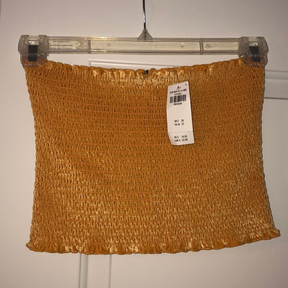 Velour tube top never worn.